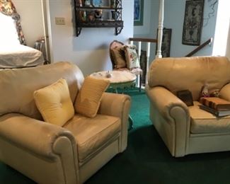 Leather Armchairs, need cleaned 