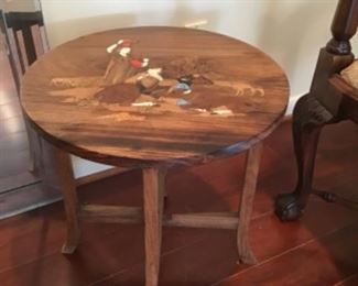 Inlaid Side Table 
