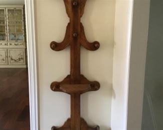 Antique Oak HallTree 