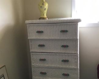 Wicker Chest Of Drawers 