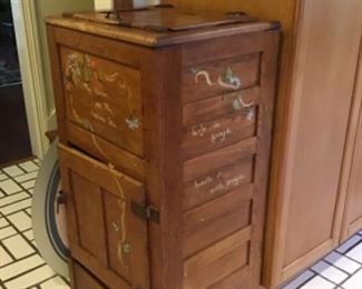Antique Ice Box, Handpainted