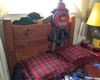 Boys Locomotive Twin Bed