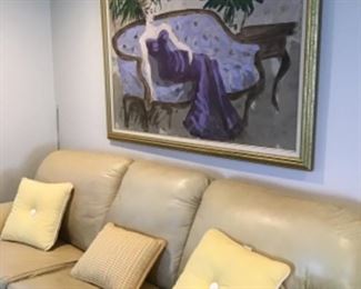 Leather sofa needs cleaned