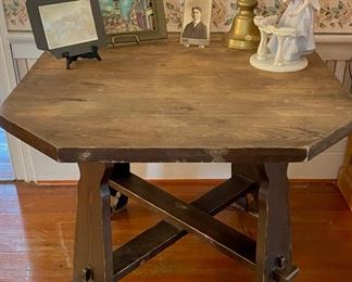 Scarce Limberts Arts & Crafts period card table. 
