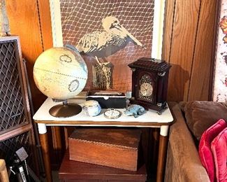 Pelican Art - Kirkwood - ‘78 - Side Table - Globe - Clock….