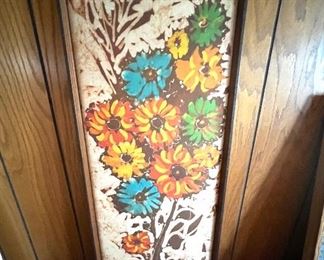 Mid Century Fabric Art 