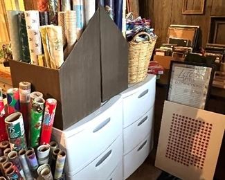 Holiday Bags & Wrapping Paper- Storage Cabinet…
