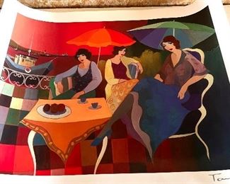 Seriolithograph Itzchak Tarkay with COA 