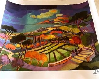 Seriolithograph  Jean Claude Picot with COA 