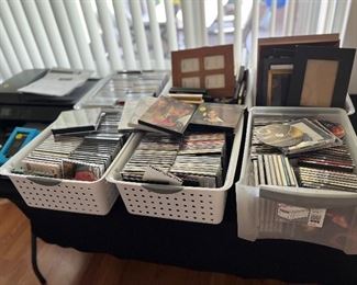 CD's and DVD's also picture frames