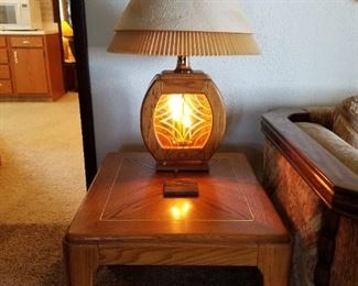 Lamps and end table