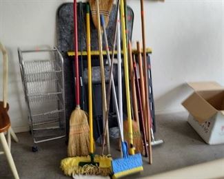Brooms, mops and more