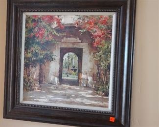 There is some beautiful artwork throughout the home