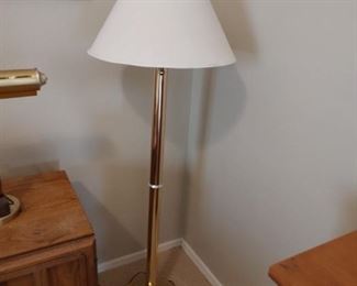 Brass floor lamp