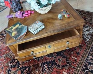 Loads of storage in the coffee table