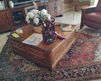 Large square coffee table