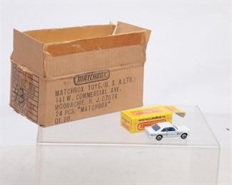 Vintage Case Of 24 Matchbox 1983 Mercedes MB 43 AMG White Yellow Box