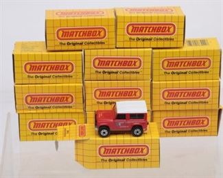 Mixed Lot Of 12 Vintage Matchbox Mb37 Jeep Mb 35 Land Rover 90 Mb69 O1-0037 Sun Runner White Yellow Box