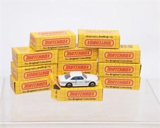 Lot Of 12 Vintage Matchbox 1983 Mercedes MB 43 AMG White Yellow Box