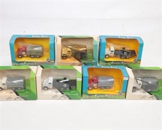 Lot Of 7 Ertl Farm Toys Toy Trucks