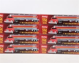 Lot Of 8 1994 Getty Tanker Collectors Truck