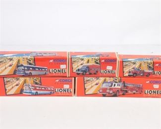Lot Of 4 Corgi Classic Lionel City Die Cast Trucks And Busses