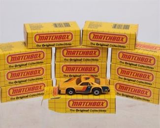 Lot Of 12 Vintage Matchbox Chevy Pro Stocker 01-00-34 Yellow Box