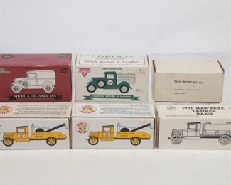 Lot Of 6 Ertl And Liberty Coin Bank