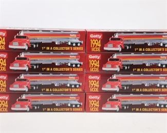 Lot Of 8 Getty 1994 Tanker Collectors Truck