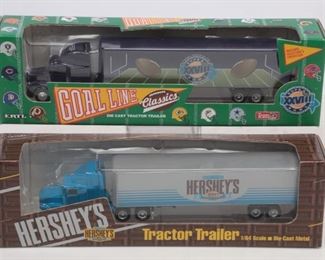 Lot Of 2 Vintage Ertl Tractor Trailers