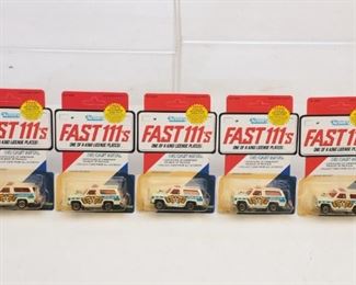 5 Vintage Kenner Fast 111'S Cruiser Bruiser Die Cast Cars