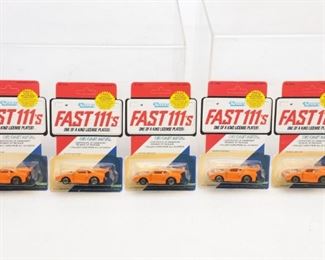 5 Vintage Kenner Fast 111'S Sporty Shifter Die Cast Cars