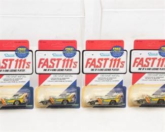 4 Vintage Kenner Fast 111'S Pipe N Hot Die Cast Cars