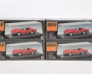 Lot Of 4 Amt Display Case For 1/24 Scale Cars