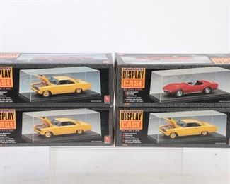 Lot Of 4 Amt Display Case For 1/24 Scale Cars