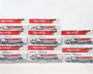 Lot Of 8 Vintage Exxon Collectors Toy Tanker Truck