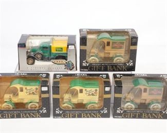 Lot Of 5 Ertl Die Cast Collectable Gift Banks