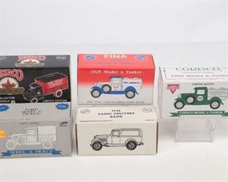 Lot Of 5 Vintage Ertl Die Cast Coin Banks