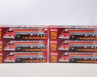 Lot Of Six 1994 Getty Collectors Tanker Truck