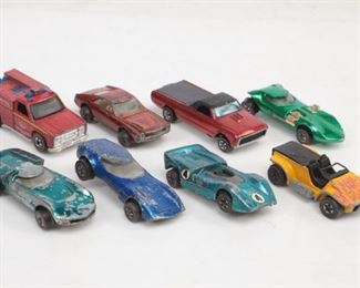 Lot Of 8 Vintage Hot Wheels Red Line Cars