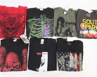 7pc Lot XL Tshirts South Park, Rambo, Etc.
