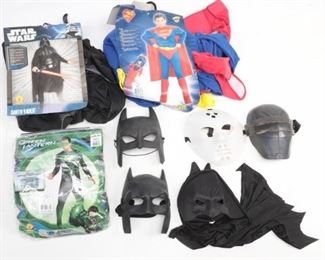 Kids Costume Lot Superman, Darth Vader, Batman, Green Lantern