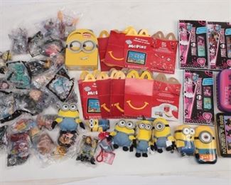 Mixed Lot Minions, Monster High And Happy Meal Toys