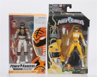 2pc Power Rangers Lot Lightning White Ranger Legacy Yellow Ranger