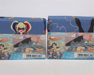 Pair Of Dc Super Girl Twin Sheet Sets