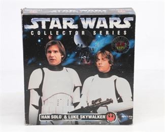 Star Wars Collector Series KB Toys Han Solo Luke Skywalker Stormtrooper 1996