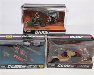 Lot Of 3 G.i. Joe Vehicle Toy Lot