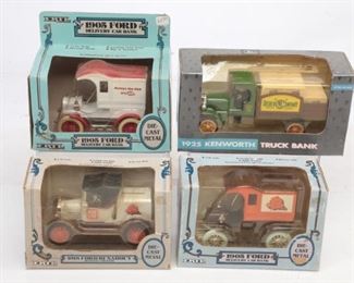 Lot Of 4 Vintage ERTL Coin Banks