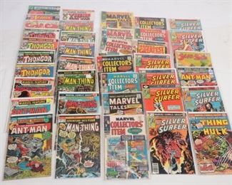 Early Comic Book Lot Ant Man / Hulk / Man Thing Silver Surfer Action And Batman
