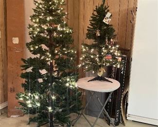 2 christmas trees